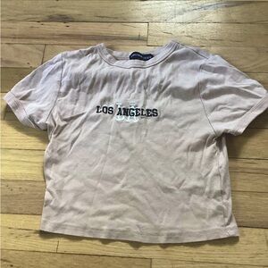cropped los angeles shirt
